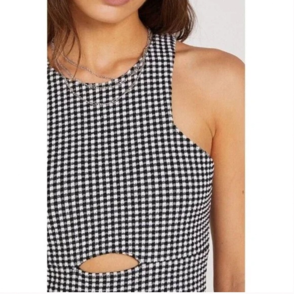 Volcom Coco Black and White Check Textured Knit Dress Size M Reg. $62 - Picture 5 of 13